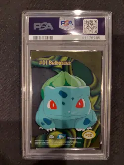 PSA 10 Bulbasaur Clear Card 2000 Topps Pokemon - Image 2
