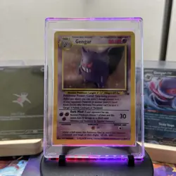 Pokemon TCG Gengar Fossil Holo Card 5/62 Unlimited Rare Vintage NM - Image 1