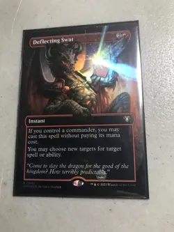 MTG Deflecting Swat Foil Borderless Commander Masters Nm - Image 1