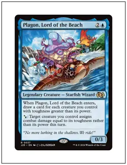 1x Plagon, Lord of the Beach, Foundations Jumpstart, Magic MTG NM - Image 1