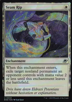 MTG Edge of Eternities - Seam Rip - EOE 34 - FOIL - Image 2
