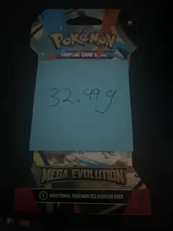 (VERY HEAVY) 32.99g Pokemon TCG Mega Evolution Sleeved Booster Pack (SEALED)✅ - Image 3