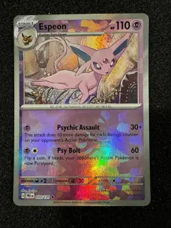 Pokemon TCG Espeon Master Ball Reverse Holo #33 - Prismatic Evolutions - Image 1