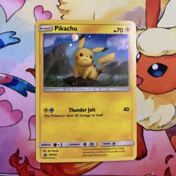 Pokemon TCG Pikachu SM183 Sun & Moon Black Star Promo Swirl NM - Image 1