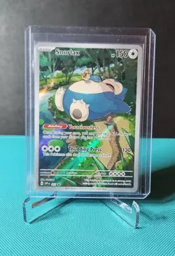 Pokemon Snorlax SVP 051 Scarlet & Violet 151 Holo Black Star Promo NM Pack Fresh - Image 1