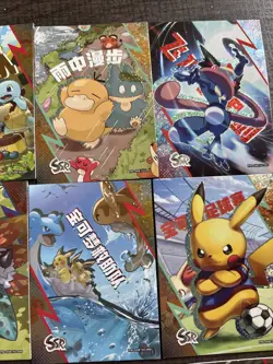 18 Complete SSR SET LOT Pokemon Eif Origin 2 Pikachu Soccer Snorlax Psyduck 1-18 - Image 3