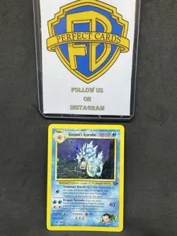 POKEMON GYM CHALLENGE UNLIMITED GIOVANNI’S GYARADOS HOLO 5/132 PL/DMG - Image 1