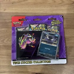 Pokemon TCG Gastly Tech Sticker Collection. Ascended Heroes 3 Pack Blister Pack - Image 1