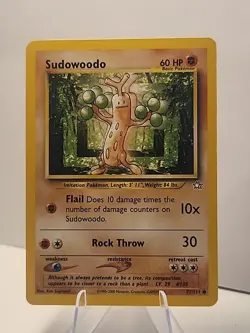Sudowoodo 77/111 Neo Genesis Regular Pokemon TCG LP Vintage - Image 1