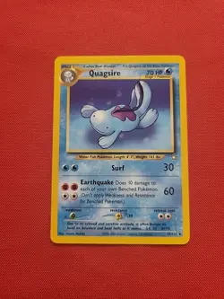 Pokemon: Wooper #82/111 & Quagsire #45/111 Neo Genesis 2000 Vintage - NM/LP -L78 - Image 3