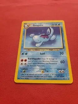 Pokemon: Wooper #82/111 & Quagsire #45/111 Neo Genesis 2000 Vintage - NM/LP -L78 - Image 4
