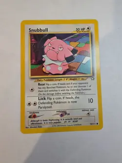 Snubbull 74/111 Pokemon TCG Neo Genesis Unlimited LP - Image 1