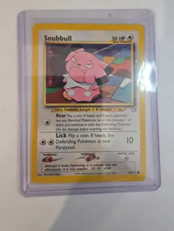 Snubbull 74/111 Pokemon TCG Neo Genesis Unlimited LP - Image 3