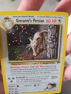 GIOVANNI'S PERSIAN 2000 POKEMON GYM CHALLENGE HOLO RARE 81/132 - Image 4