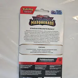 Pokemon Twilight Masquerade 47x Booster Packs Toxel Promo & Coin - Image 3