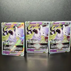 Mewtwo VSTAR Lot of 3 031/078 Pokemon GO Ultra Rare NM - Image 1