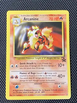 Arcanine 6 Black Star Promo WOTC 1999 Pokemon - Ungraded LP/NM - Image 1