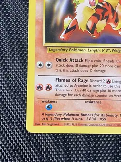 Arcanine 6 Black Star Promo WOTC 1999 Pokemon - Ungraded LP/NM - Image 5