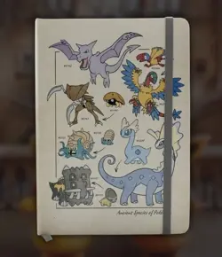 Pokemon x Natural History Museum Ancient Species Notebook, Worldwide Ship - Image 1