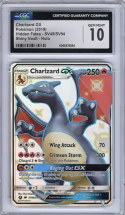 Charizard GX (Hidden Fates, Shiny Vault), Pokemon, CGC 10 (GEM MINT) - Image 1