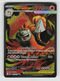 Pokemon - Mega Camerupt ex - 156/132 ME01: Mega Evolution - Ultra Rare - NM - Image 1
