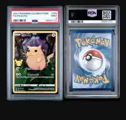 2021 Pokemon Celebrations Pikachu Full Art Holo PSA 9 Mint 005/025 - Image 1