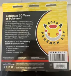 Pokemon Day 2026 Collection New Sealed TCG Pikachu Promo 30th Anniversary - Image 2
