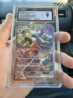 Pokemon Destined Rivals Cynthia's Garchomp EX 232/182 CGC 9 Sir English 2025 - Image 4