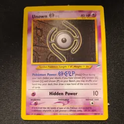 Pokemon 1st Edition Neo Destiny Unown H Non-Holo Rare #28 Excellent condition - Image 1