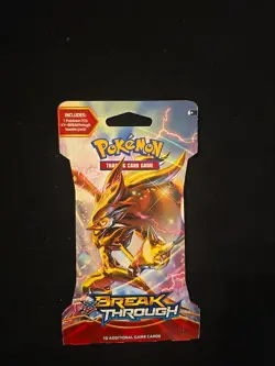 Pokemon XY Breakthrough Sleeved Booster Pack Houndoom Art - Sealed - Image 1