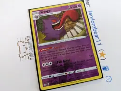 Gengar REVERSE HOLO RARE card 057/198 SWSH Chilling Reign 2021 Pokemon LP - Image 3