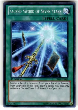 Yu-Gi-Oh! Sacred Sword Of Seven Stars Super Rare 1st Edition LTGY-EN066 NM - Image 1