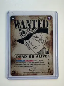 One Piece Sabo Wanted SP Alternative Art OP13-120 Carrying On His Will NM/M - Image 1