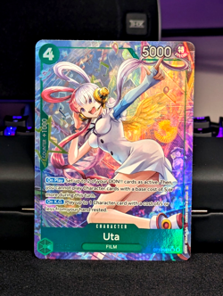 One Piece Uta OP13-023 SR Alternate Art Carrying On His Will English - Image 2