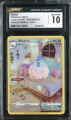 ALTARIA CROWN ZENITH GG19/GG70 POKEMON GALARIAN GALLERY HOLO CGC 10 GEM MINT - Image 1