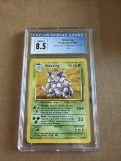 Pokemon TCG Nidoking Holo Rare Card Base Set 11/102, 1999 - Image 1