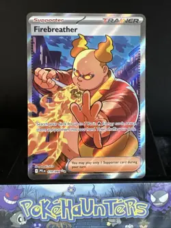 Pokemon Card Firebreather 119/094 Phantasmal Flames Full Art Holo Trainer NM - Image 1
