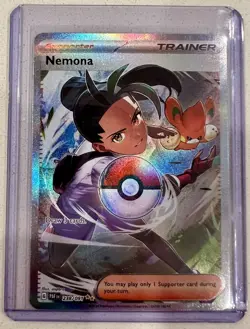 Nemona 238/091 Sv: Paldean Fates SIR -Holo Pokemon Card Near Mint Condition - Image 1