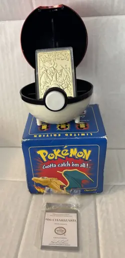 1999 Burger King Charitized Pokemon Trading Cards 23K Gold Plated - Image 1