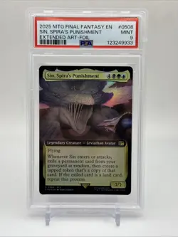 Sin, Spira's Punishment Extended Art Foul Final Fantasy Magic MTG PSA 9 - Image 1