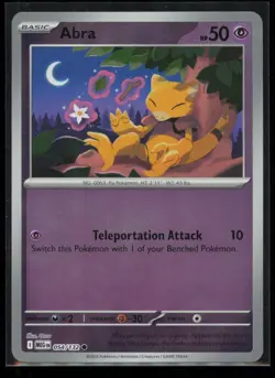 Abra 054/132 Pokemon Mega Evolution Common Near Mint Reverse Holo - Image 1