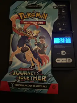 Heavy! Over 32.87 Gram Pokemon Journey Together Sleeved Booster Pack Sealed - Image 1