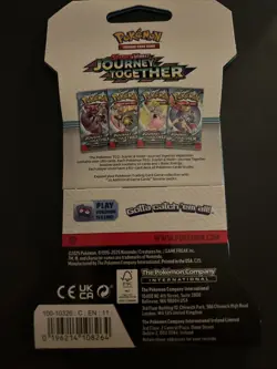 Heavy! Over 32.87 Gram Pokemon Journey Together Sleeved Booster Pack Sealed - Image 3