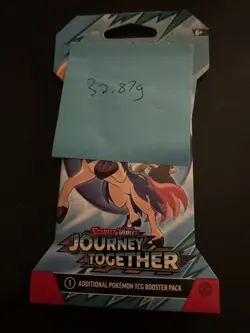 Heavy! Over 32.87 Gram Pokemon Journey Together Sleeved Booster Pack Sealed - Image 4