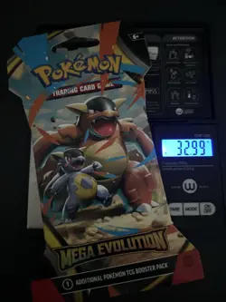 (VERY HEAVY) 32.99g Pokemon TCG Mega Evolution Sleeved Booster Pack (SEALED)✅ - Image 1