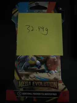 (VERY HEAVY) 32.99g Pokemon TCG Mega Evolution Sleeved Booster Pack (SEALED)✅ - Image 4