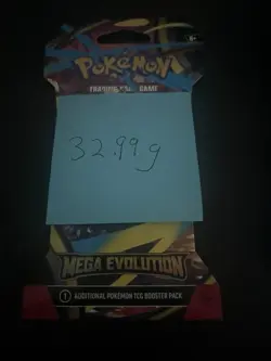 (VERY HEAVY) 32.99g Pokemon TCG Mega Evolution Sleeved Booster Pack (SEALED)✅ - Image 3