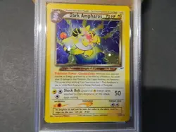 Dark Ampharos 1/105 Neo Destiny Holo Pokemon PSA 7 NINE DIGIT - Image 2