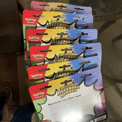6x Lot Pokemon Mega Evolution Ascended Heroes Tech Sticker (18 Packs) In Hand - Image 1