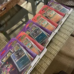 6x Lot Pokemon Mega Evolution Ascended Heroes Tech Sticker (18 Packs) In Hand - Image 3